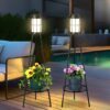 VISFLAIR Solar Lights With Plant Stand