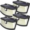 Aootek Solar Motion Sensor Lights 120 LEDs (4 Pack)