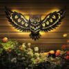 DIINOR Solar Owl Hanging Wall Decor Lights