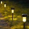 GIGALUMI Solar Pathway Lights, 12 Pack, Waterproof