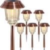 XMCOSY+ Solar Pathway Lights – 6 Pack
