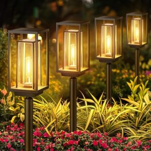 KELME Solar Pathway Lights Outdoor, 4 Pack
