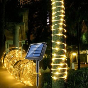 LairtPOW Solar Rope Lights Waterproof 39FT 100LEDs