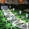 Eyrosa Solar Stake Lights, 10 Pack Waterproof