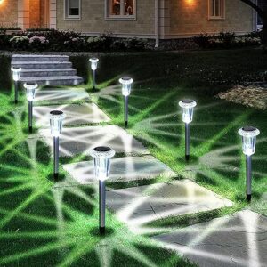 Eyrosa Solar Stake Lights, 10 Pack Waterproof