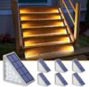 NIORSUN Solar Step Lights Outdoor, 6 Pack IP67