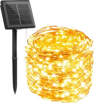 Minetom Solar String Lights, 33Ft 100 LED Fairy