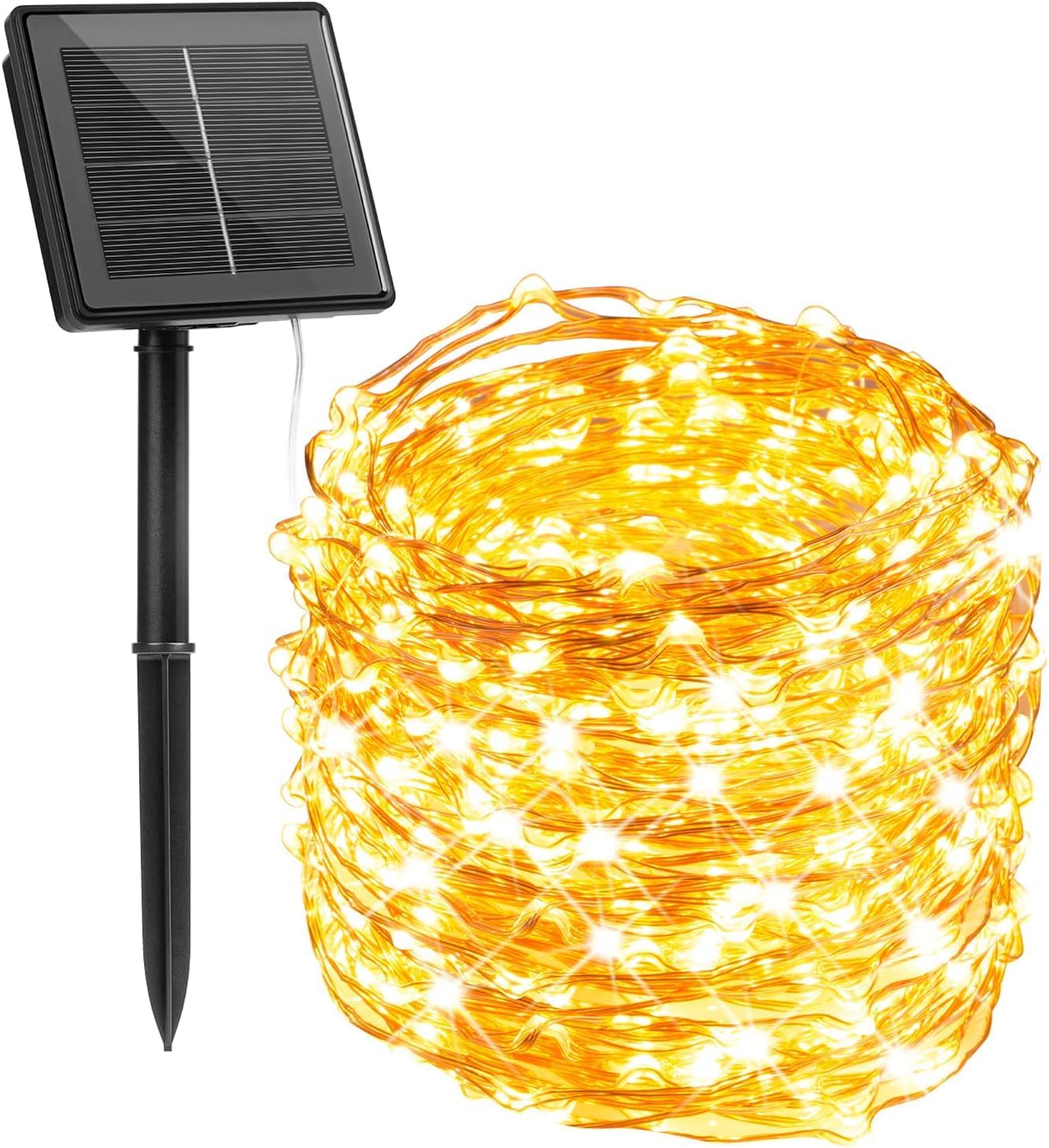 Minetom Solar String Lights, 33Ft 100 LED Fairy