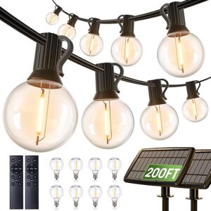 addlon Solar String Lights Outdoor, 200FT Waterproof