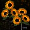 Meagoo Solar Sunflower Lights, 800mA Waterproof