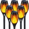 IkeeRuic Solar Torch Light With Flickering Flame