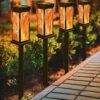 KelvinLux Solar Torch Lights, 12LED Flickering Flame