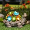 GIGALUMI Solar Turtle Figurine Lights for Outdoors