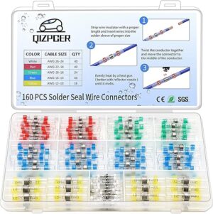 Qizpcer Solder Seal Wire Connectors Kit