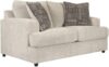 Signature Design by Ashley Soletren Contemporary Chenille Loveseat, Off-White