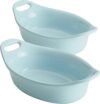 Rachael Ray Solid Glaze Ceramics Au Gratin Set