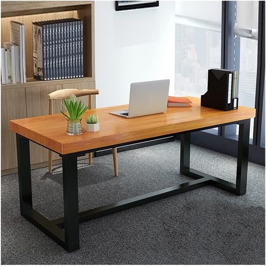Generic Solid Wood Industrial Computer Desk (280x100x75cm)