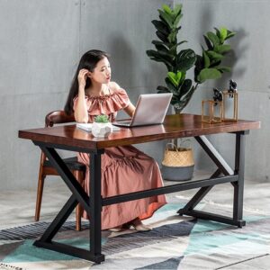 UOHUFIDABFD Solid Wood Industrial Style Desk (300x120x75cm)