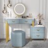 Suuim Solid Wood Small Storage Cabinet (D Light Grey)