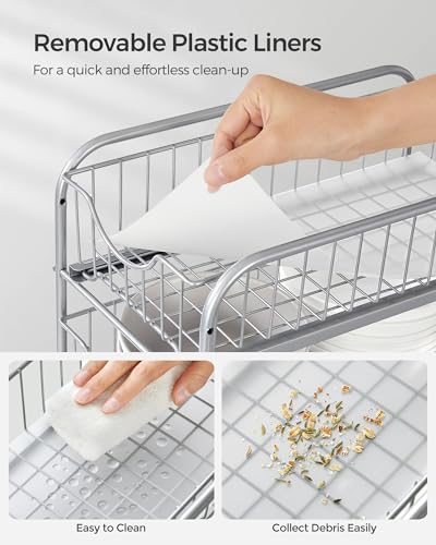 SONGMICS 2-Tier Stackable Cabinet Organizer - Image 4
