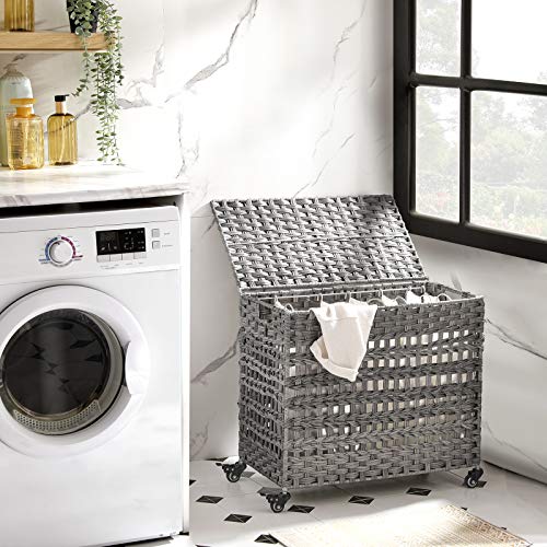SONGMICS 26-Inch And 23.8-Inch Laundry Hamper Bundle, ULCB363N01 - Image 3