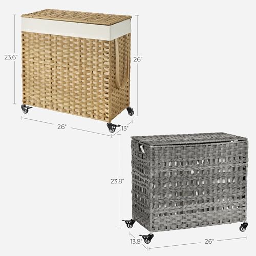 SONGMICS 26-Inch And 23.8-Inch Laundry Hamper Bundle, ULCB363N01 - Image 4