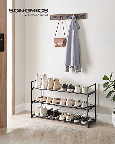 SONGMICS 3-Tier Metal Shoe Rack ULSA13BK - Image 2