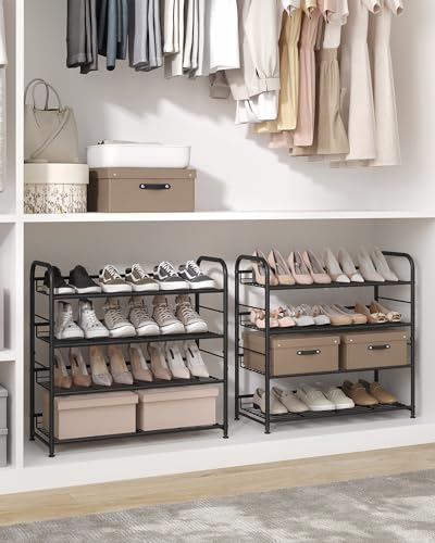 SONGMICS 4 Tier Adjustable Metal Shoe Rack - Image 2