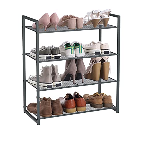 SONGMICS 4-Tier Shoe Rack, Metal Storage ULMR84GC - Image 3
