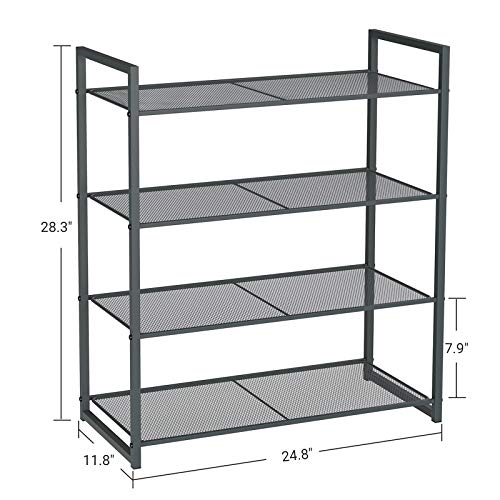 SONGMICS 4-Tier Shoe Rack, Metal Storage ULMR84GC - Image 5