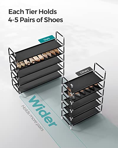 SONGMICS 5-Tier Shoe Rack, Slim Storage, ULSH55H - Image 4