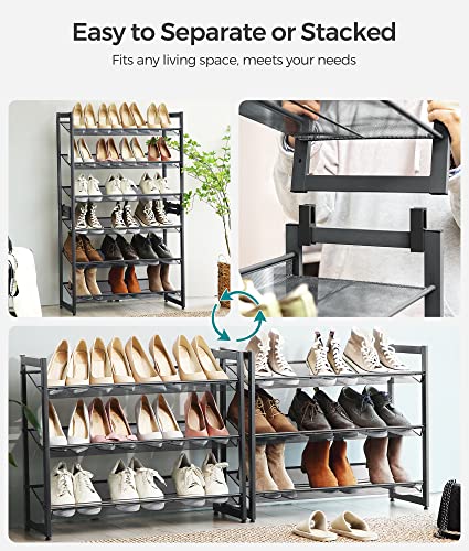 SONGMICS 6-Tier Metal Shoe Rack Organizer - Image 4
