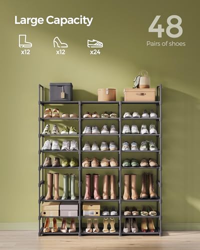 SONGMICS 8-Tier Stackable Shoe Storage Rack - Image 5