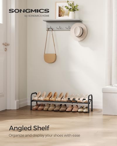 SONGMICS Expandable 1 Tier Adjustable Shoe Rack - Image 2