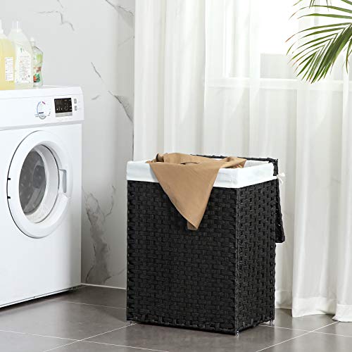SONGMICS Handwoven Laundry Hampers With Lid - Image 3