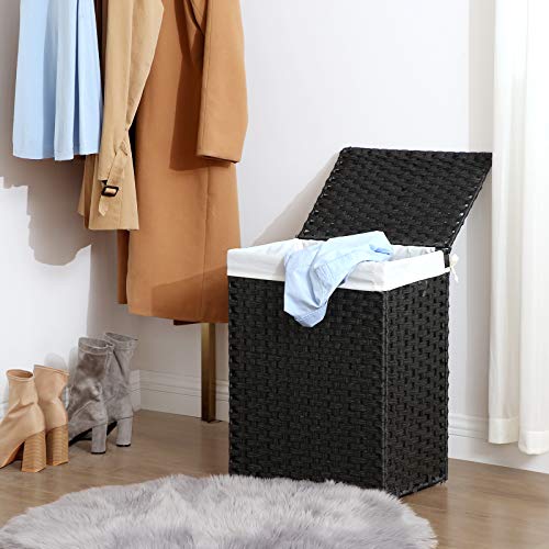 SONGMICS Handwoven Laundry Hampers With Lid - Image 4