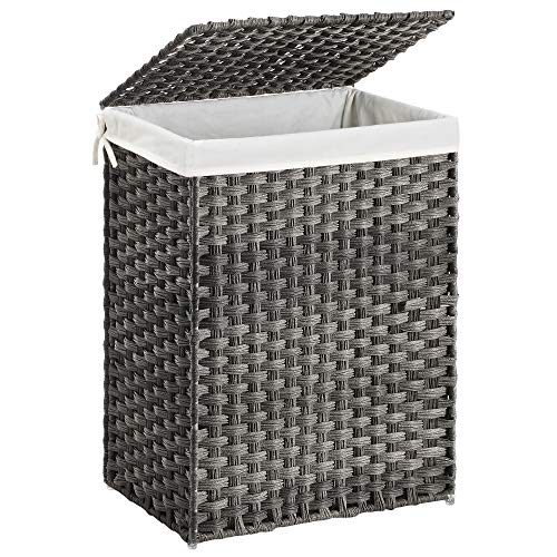 SONGMICS Handwoven Laundry Hampers With Lid - Image 5
