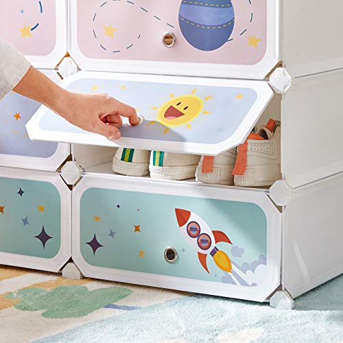 SONGMICS Kids' Shoe Rack With Doors, ULPC904W01 - Image 5