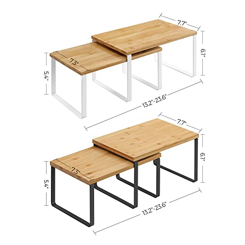 SONGMICS Kitchen Counter Organizers, Set of 4 UKCS02NB and UKCS02NW - Image 3