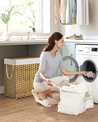 SONGMICS Laundry Hamper with Lid, 110L Basket - Image 2