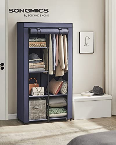 SONGMICS Portable Closet Wardrobe Organizer With Cover - Image 2