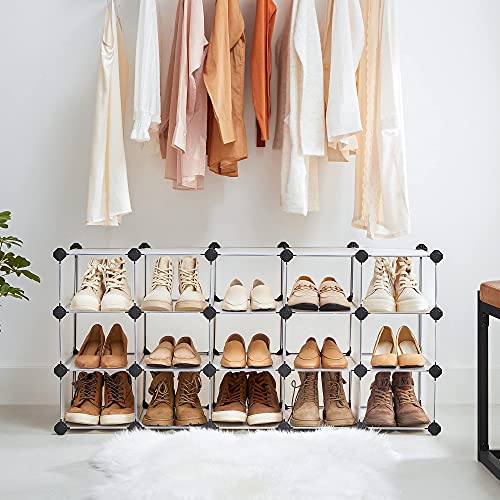 SONGMICS Space-Saving 15-Slot Shoe Organizer ULPC44S - Image 4