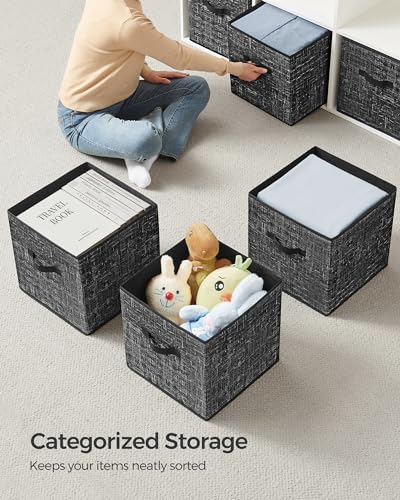SONGMICS Storage Cubes, 13-Inch Fabric Bins, UROB833B01 - Image 4