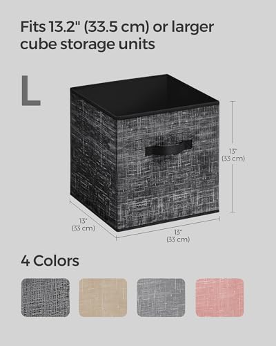 SONGMICS Storage Cubes, 13-Inch Fabric Bins, UROB833B01 - Image 5