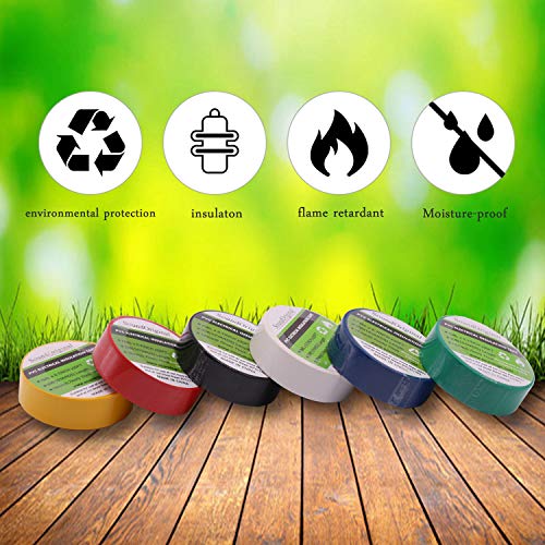 SoundOriginal Multicolor Electrical Tape 6 Pack - Image 2