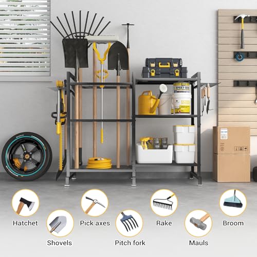 SOYEEZE Garden Tool Organizer, Heavy Duty Rack - Image 4