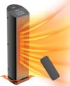 QOWETU Space Heater With Remote, 90° Oscillating