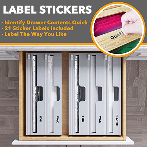 SpaceAid Wrap Organizer With Cutter And Labels - Image 4