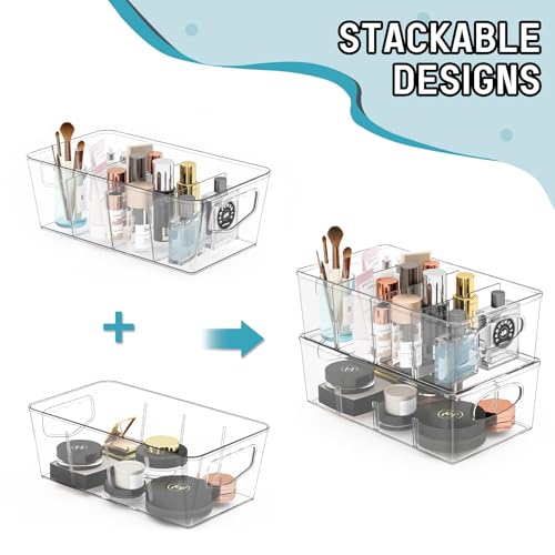 SPACEKEEPER Clear Pantry Storage Bins, 2 Pack - Image 3