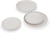 MTLWTL Speckled White Plate Set, Microwave & Dishwasher Safe